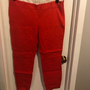 J Crew Minnie Pant in Red